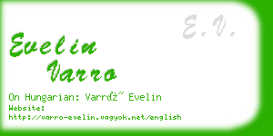 evelin varro business card